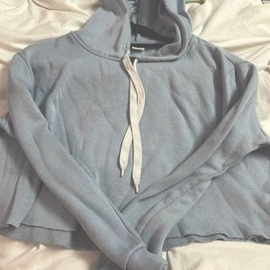 Baby blue cropped hoodie (SMALL)